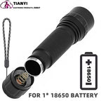 Zoomable LED Infrared Tactical Flashlight Night Vision Rechargeable Waterproof Hunting Torch 850nm/940nm IR Flashlight