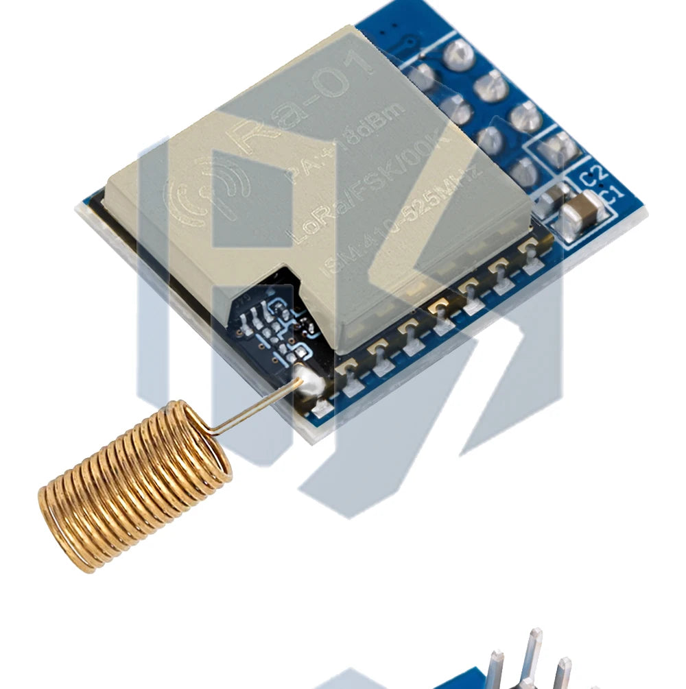 LoRa SX1278 RA-01/RA-02 Spread Spectrum Wireless Module, 433 MHz Wireless Serial Port, SPI Interface with Antenna, Designed