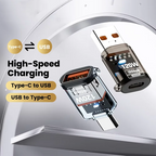 120W OTG USB 3.2 To Type C Adapter USB Female To Type C Male Fast Charging Adadpter OTG USB C For iPhone 15 16 Samsung Laptop PC