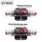 Car Battery Fuse Automatic Reset Audio Stereo Amplifier Fuses Overload Protection Adapter Auto Accessories 15A 20A 30A 40A 50A