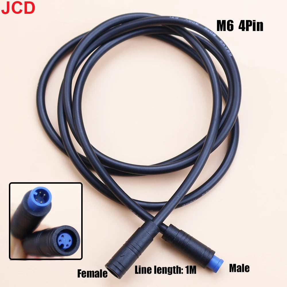 1pcs M6 M8 2 3 4 5 6 Pin Electric Bicycle Butt Joint Plug For Ebike Display Cable Male to Female Waterproof Aviation Connector
