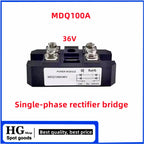 100A MDQ100A-12V 24V 36V 48V 60V 220V 600V 800V  1000V 1200V 1600V MDQ100A single-phase rectifier bridge AC-DC module 100Amp 160