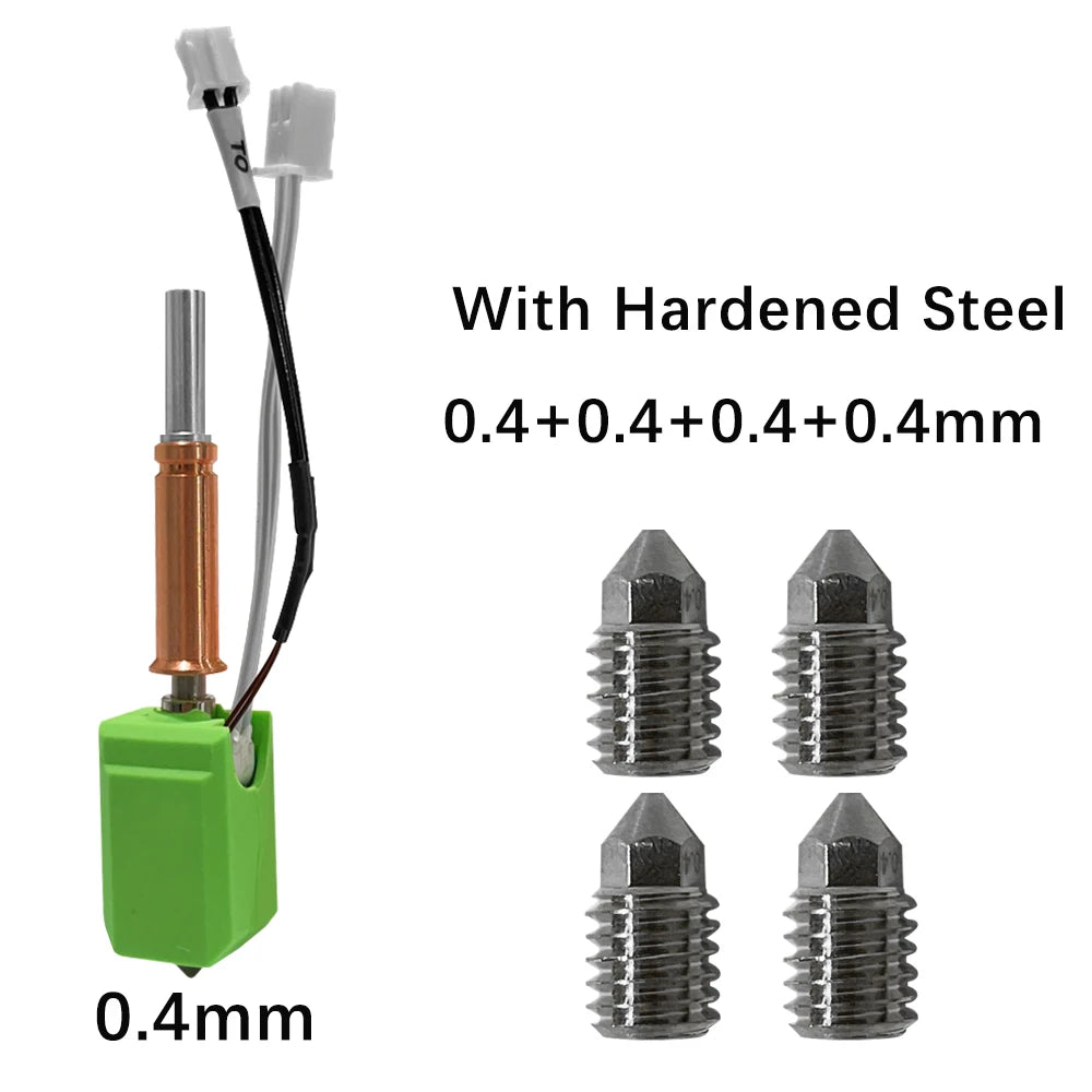 Upgraded Hotend kit For Anycubic Kobra 3 Bi metal Heatbreak 24V 60W Ceramic Hot End Thermistor Nozzle For Anycubic Kobra 3 Combo