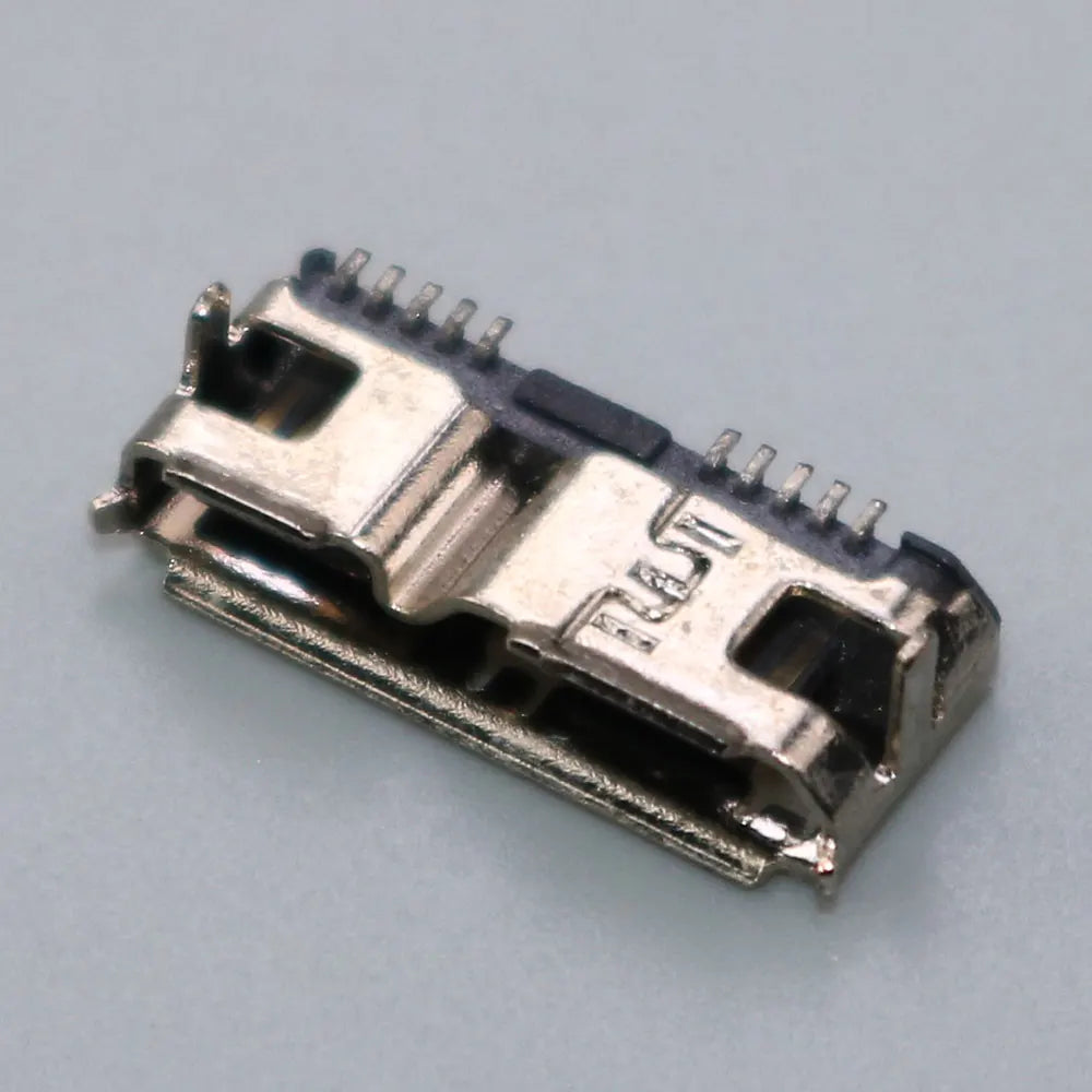 1-50PCS Micro USB 3.0 B Type DIP Female Socket DIP2 10pin USB Connector for Mobile Hard Disk Drives Data Interface