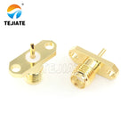 1PCS SMA Mother Seat Connector SMA Three Pairs of Internal and External Threads Hole Flange Socket Connector Insulation Expan