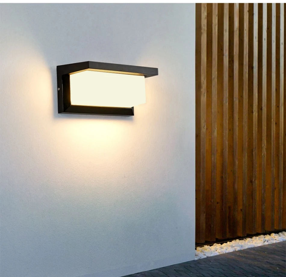 LED Outdoor Wall Lamp Waterproof IP65 Radar Sensor Ligthing Surface Mounted Porch Lights Balcony Garden 12W 18W 30W Sconce