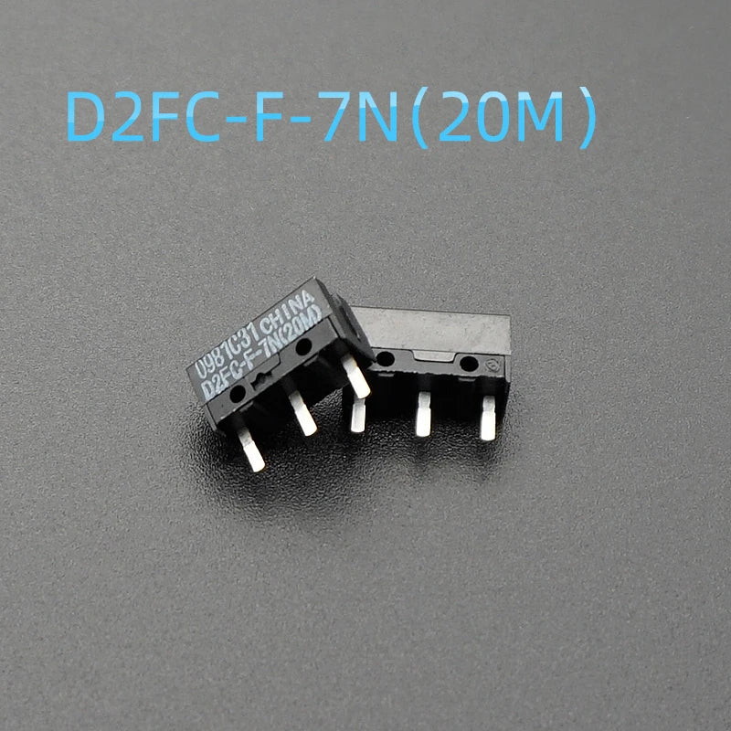 2pcs Original Mouse Micro Switch D2FC-F-7N 10M 20M OF For OMRON 60MN D2FC-F-K 50m D2FC-FL-NH D2F-F D2F-01FL D2F-01F-T D2F-F-3-7