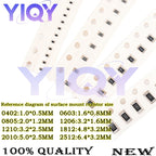 50PCS 1210 5% 1/2W SMD Chip Resistor resistors 0R-10M 0 10 100 220 470 ohm 0R 10R 100R 220R 470R 1K 2.2K 4.7K 10K 100K 1M 10M