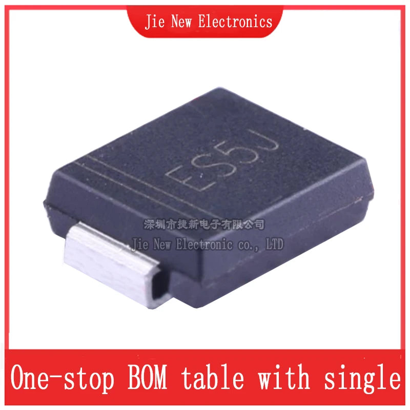 50PCS/LOT SMC DO-214AB ES5A ES5A ES5J ES3J RS5M  RS3M ES5D ES3D ES5G ES3G 3A 5A 200V 400V 600V 1000V 1KV SMD Fast Recovery Diode