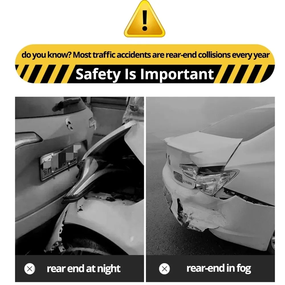 Car Emergency Light Solar RGB Car Strobe Warning Lights Multifunction Decoration Anti-Collision Night Driving Safety Lamp