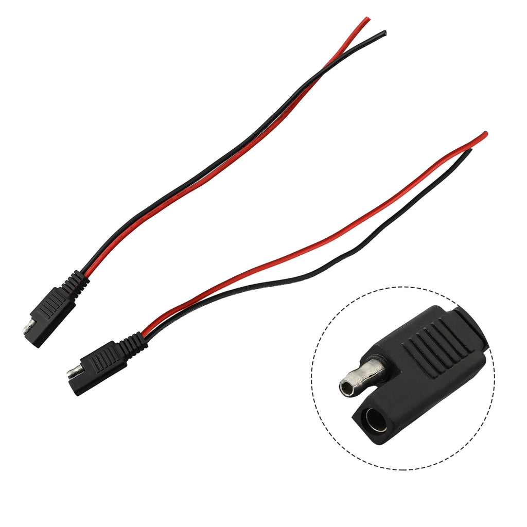 Cable Single-ended Cable SAE Extension Stable Current Solar Panel Connectors Battery Connector Package Includes