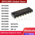20Pcs SN7400N SN7401N SN7402N SN7404N SN7406N SN7407N SN7408N SN7410N SN7420N SN7421N SN7427N SN7430N DIP-14 IC Wholesale