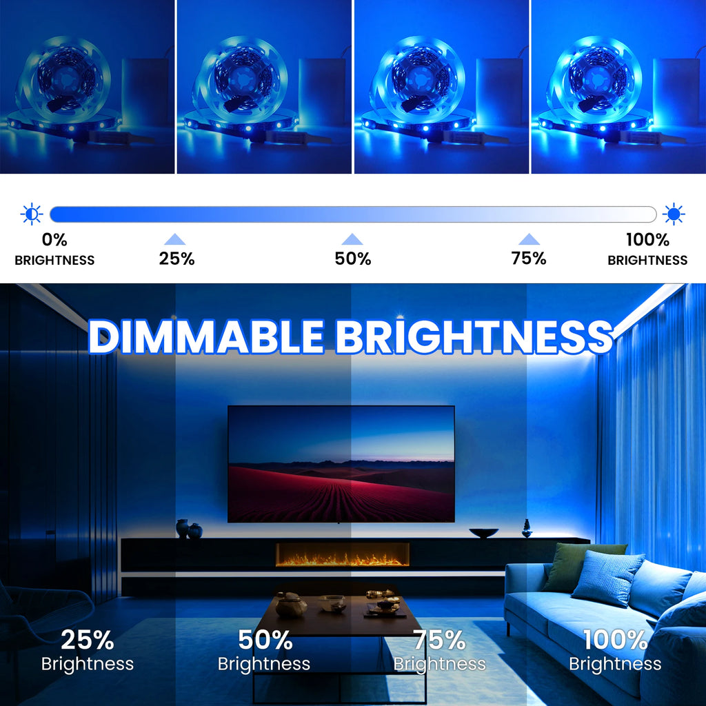 3AA Battery Powered LED Strip Lights 5050 RGB 1M 2M 3M 4M 5M Adhesive Tape Ribbon Lights Bluetooth TV Backlight Background Light