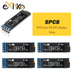 1-10pcs 0.91 inch OLED Display Module White/Blue OLED 128X32 LCD LED Display SSD1306 12832 0.91 IIC I2C Communicate for Arduino