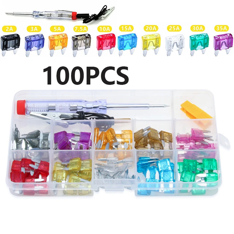 142PCS/240PCS/280PCS/341PCS Multi-Specification Car Fuse Set for Automotive Electricians And Electrical Use
