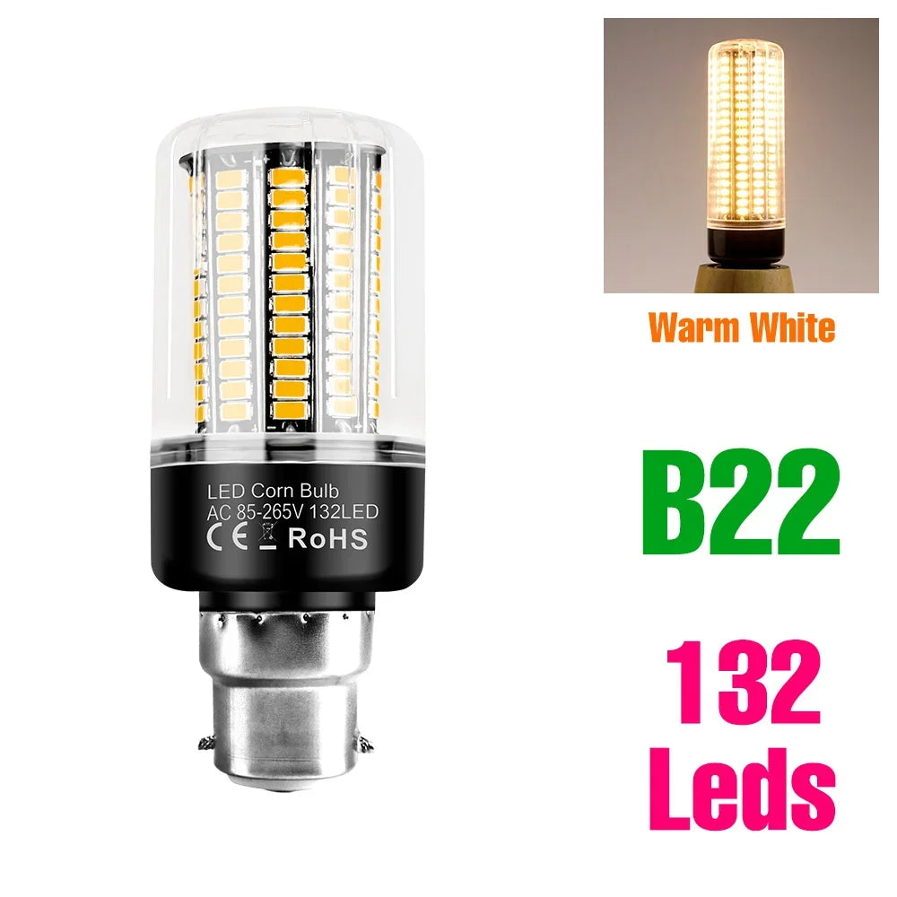 30W LED Indoor Corn Bulb E27/E26 Ceiling Lamp Bulbs E14 Spotlight B22 Living Room Bedroom Kitchen Washroom 220V Home Lighting