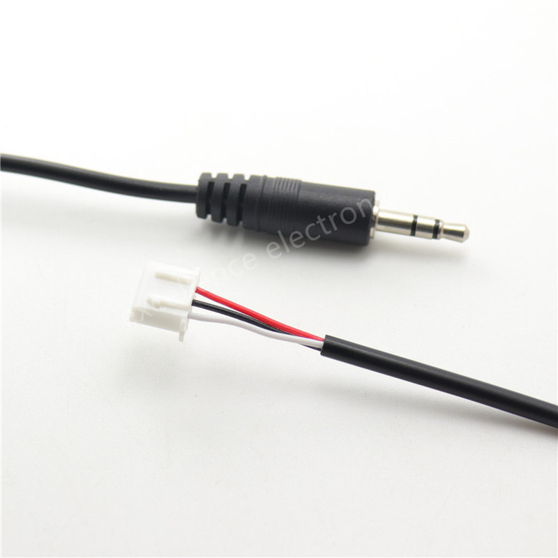 1pc 30cm 3.5mm AUX Audio Jack Cable to XH2.54 3Pin Terminal Male Female 3 Core Stereo Audio Extension Cable for Amplifier