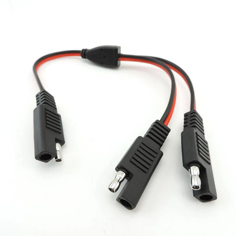 solar panel 1 SAE to 2 SAE splitter head Power Extension Connector plug Cable battery Adapter Quick Connect Disconnect 10A 20A