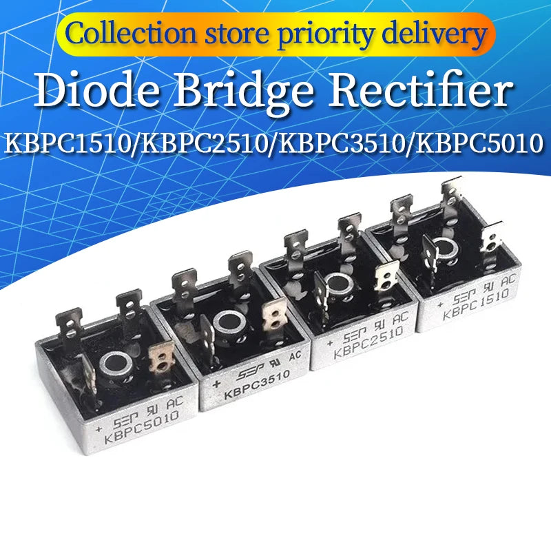 KBPC1510 KBPC2510 KBPC3510 KBPC5010 15A 25A 35A 50A 1000V Diode Bridge Rectifier kbpc5010