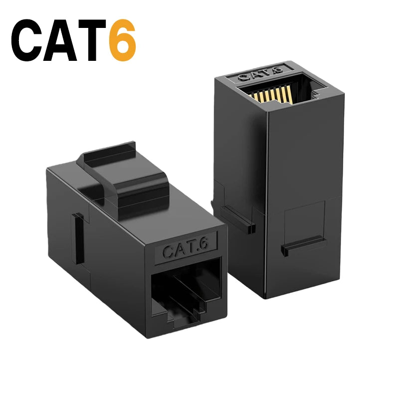 2-20Pcs CAT6 RJ45 Keystone Jack Coupler Cat6 RJ45 Keystone Couplers Ethernet Connector Female to Female Lan Cable Extender