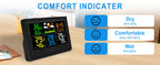 Wireless Weather Station with 3 Sensors 8 Channels 100m Range Indoor/Outdoor Thermometer Hygrometer Alarm Clock for Home Office