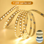 5mm 8mm PCB Led Strip Light 1 LED Cut 12V 24V 5m 2835 SMD 120LEDs/m High Brightness Flexible Tape LED Lighting Ribbon for Home