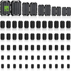 AY14 -60Pcs Ferrite Chokes Ferrite Beads Snap On RFI Noise Suppressor Cable Clip For 3.5Mm 5Mm 7Mm 9Mm 13Mm Diameter Cable