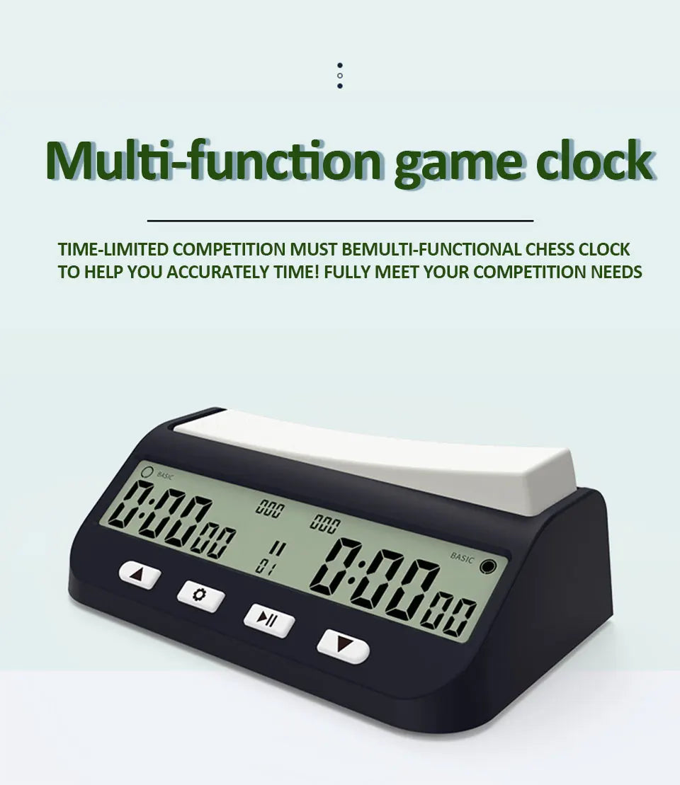 YS9901/YS902 Professional Chess Timekeeper Chess Digital Clock Multi-functional Digital Count Up/Down Precision Game Stopwatch