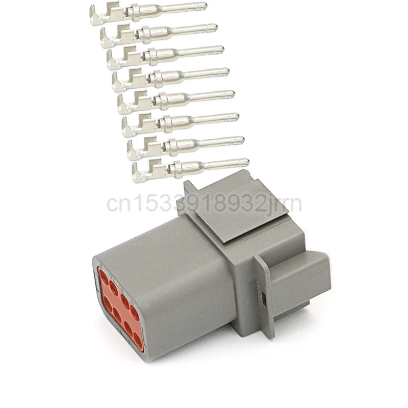 1Set DT Waterproof Automotive Connector Plug Kit DT06-2S/DT04-2P 3P 4P 6P 8P 12P Male Female Plug Socket For Automobile 22-16AWG