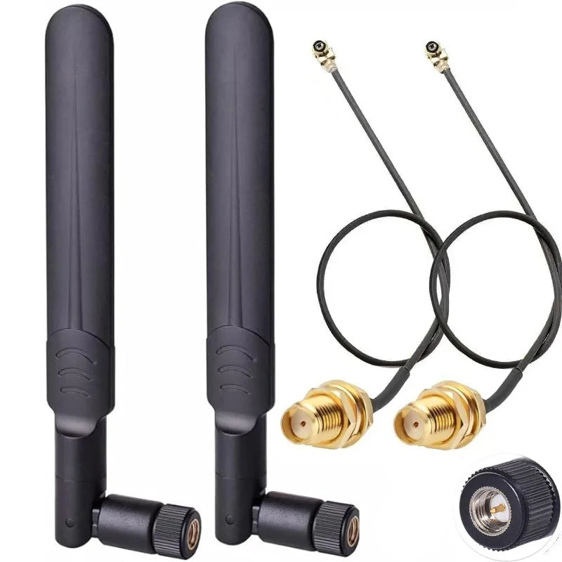 2pcs 8dBi Dual Band WIFI Antenna 2.4G 5G 5.8G SMA Male Universal Aerial Amplifier WLAN Router Singal Booster