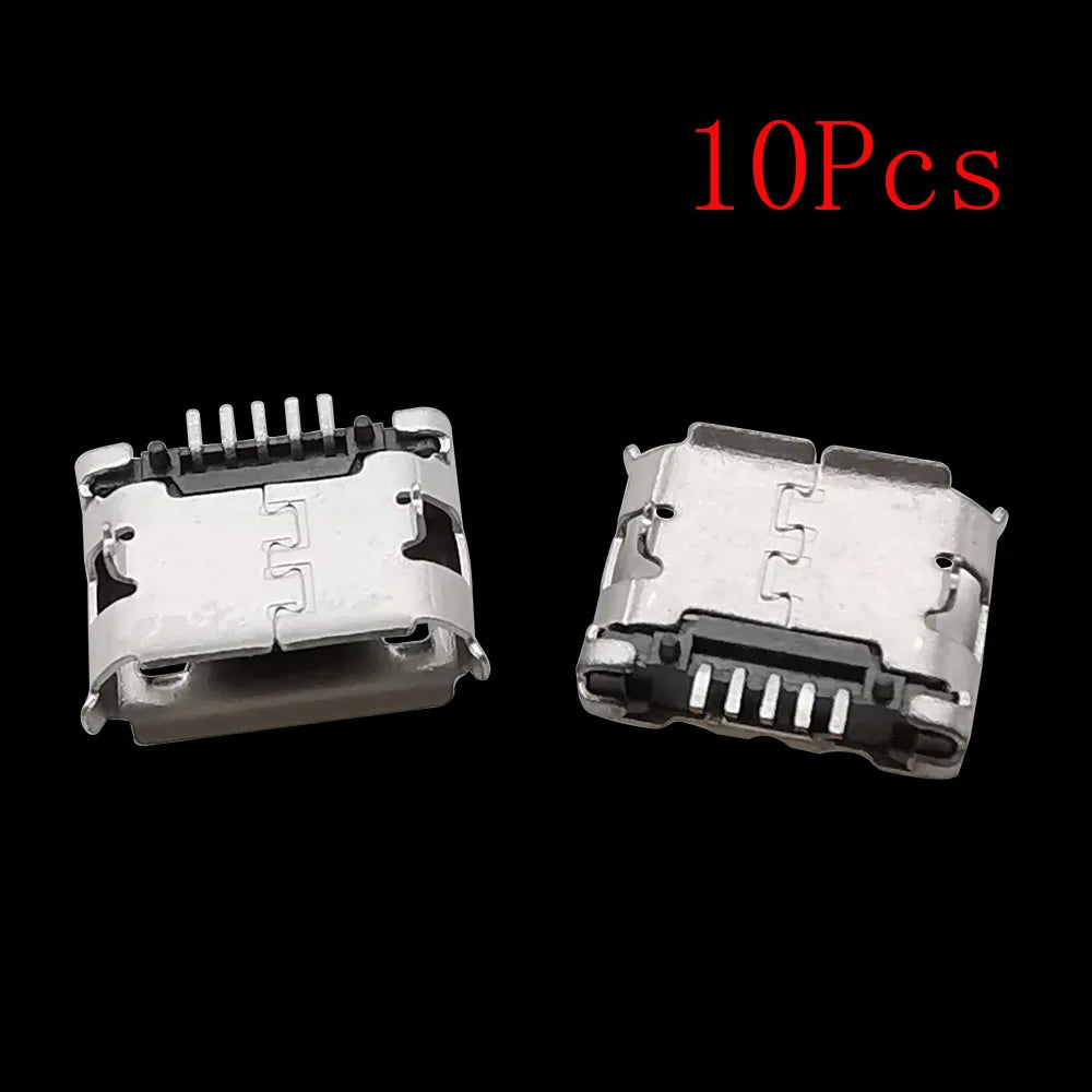 40Pcs 4 Type Micro USB 5 Pin Female Jack Power Charger Socket Connector Soldering Type Micro-USB DIY Repair Adapter