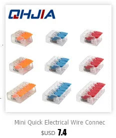 High Power 6mm² Fast Wire Electrical Connectors Universal Compact Splitter Push-in  Cable Wire Connector Fast Terminal Block