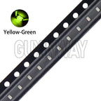 100PCS 0603 SMD LED Light Emitting Diode SMD LEDs Blue Red Yellow Green Warm White Orange UV Pink