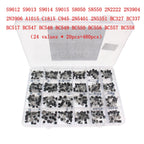 200-900PCS/BOX TO-92 Transistor Assortment Set BC547 BC327 BC337 2N2222 3904 3906 C945 PNP/NPN Transistors DIY Electronics Kit