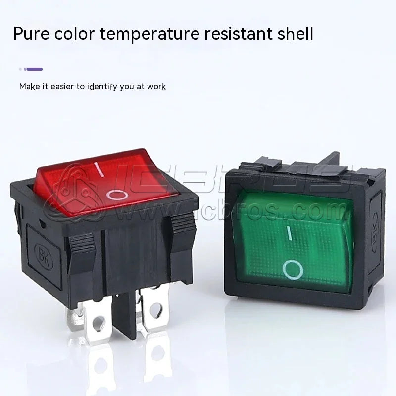 10pcs KCD2 KCD5 21x24mm 21*24mm Rocker Switches Kit 4 Pin 6Pin 2 Position 3 Position 15A/250VAC ON-OFF ON-OFF-ON
