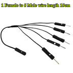 Dupont Terminal Wire 2.54mm 1 Male/Female to 2/3/4/5 Female/Male Jumper Splitter 2P/3P/4P/5P Pins Jumper Splitter Adapter Cable
