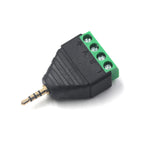 1-10PCS 3.5mm 2.5mm 2/3/4 Pole Male Plug / Female Socket To Screw Terminal Connector Mono/Stereo 1/8 Inch Headphone Audio Jack