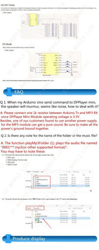DFPlayer Mini MP3 Player Module - Voice Decoder Board with TF Card/USB/Serial Port Support for Arduino DIY Projects