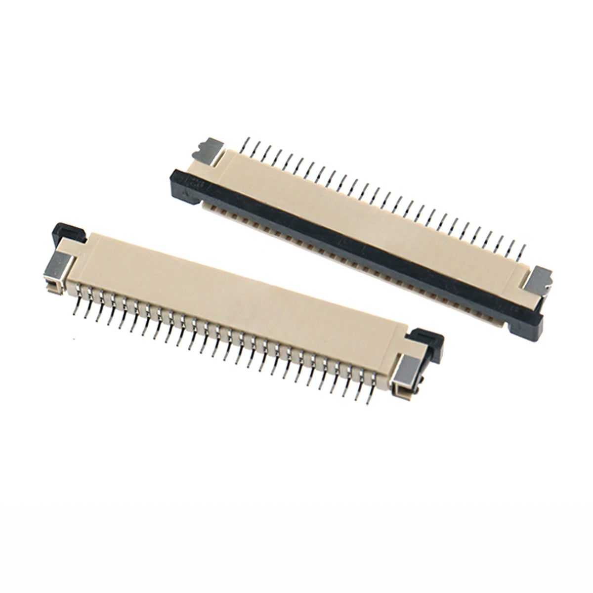 5pcs 1.0mm Pitch FPC Flat Flexible Cable FFC Connector 4P 5 6 7 8 9 10 12 14 16 20 22 24 26 28 30P 32 34 36 40P Top Contact SMT