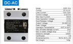LCTC SSR 0-10V 4-20MA 0-5V Power Voltage Regulator Relay 10A 25A 40A DA AA DD VA Single Phase Solid State Relay With Heat Sink