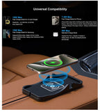 15W Fast Car Wireless Charger Anti-skid Silicone Charging Pad For Samsung HUAWEI iPhone Charging Mat for Smartphone Car Styling