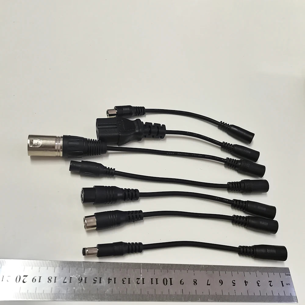 1PC DC Adapter Converter Plug 5.5mm*2.1mm Female to XLR 3Pin 5.5*2.5MM 8.0x1.6MM RCA M12 M16 IEC C13 Power Adapter Connector