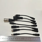 1PC DC Adapter Converter Plug 5.5mm*2.1mm Female to XLR 3Pin 5.5*2.5MM 8.0x1.6MM RCA M12 M16 IEC C13 Power Adapter Connector