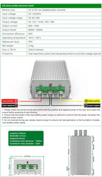 UENPO Wide Voltage Input 9-36V to 12V28V13.8V24V50A60A Voltage Regulator 30-60V to 36V DC Power Converter Inverter Transformer