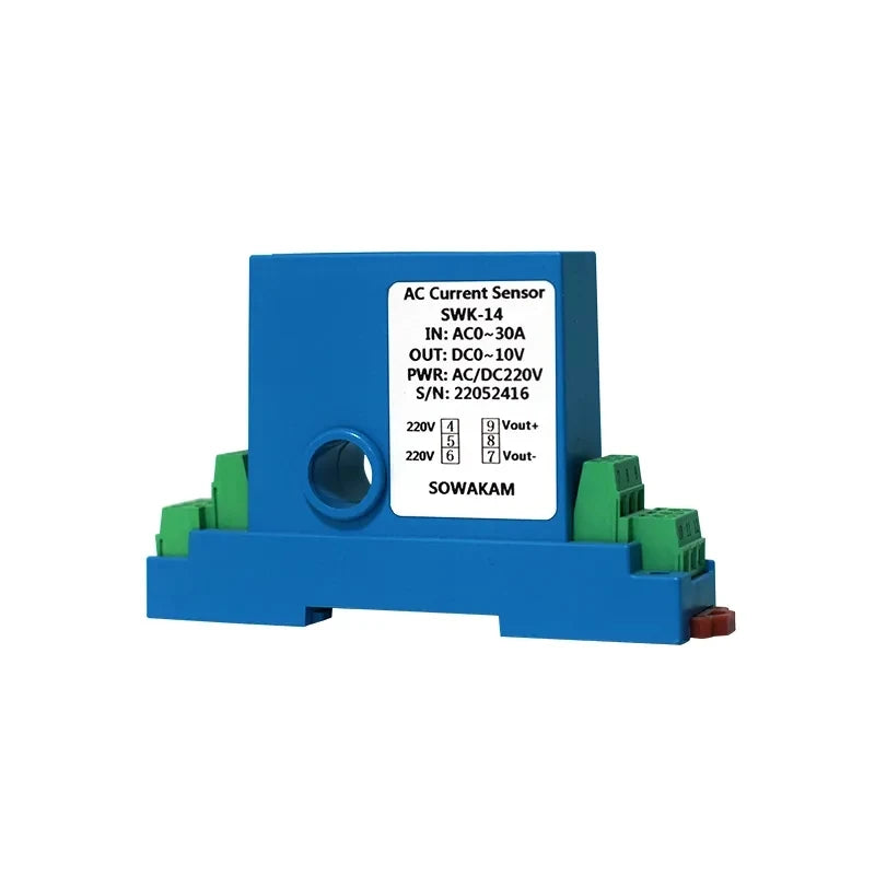 Hall Current Transmitter ZA-K14 AC DC 5A 10A 20A 50A 150A Transducer 4-20mA 0-10V Output Ampere Current Sensor