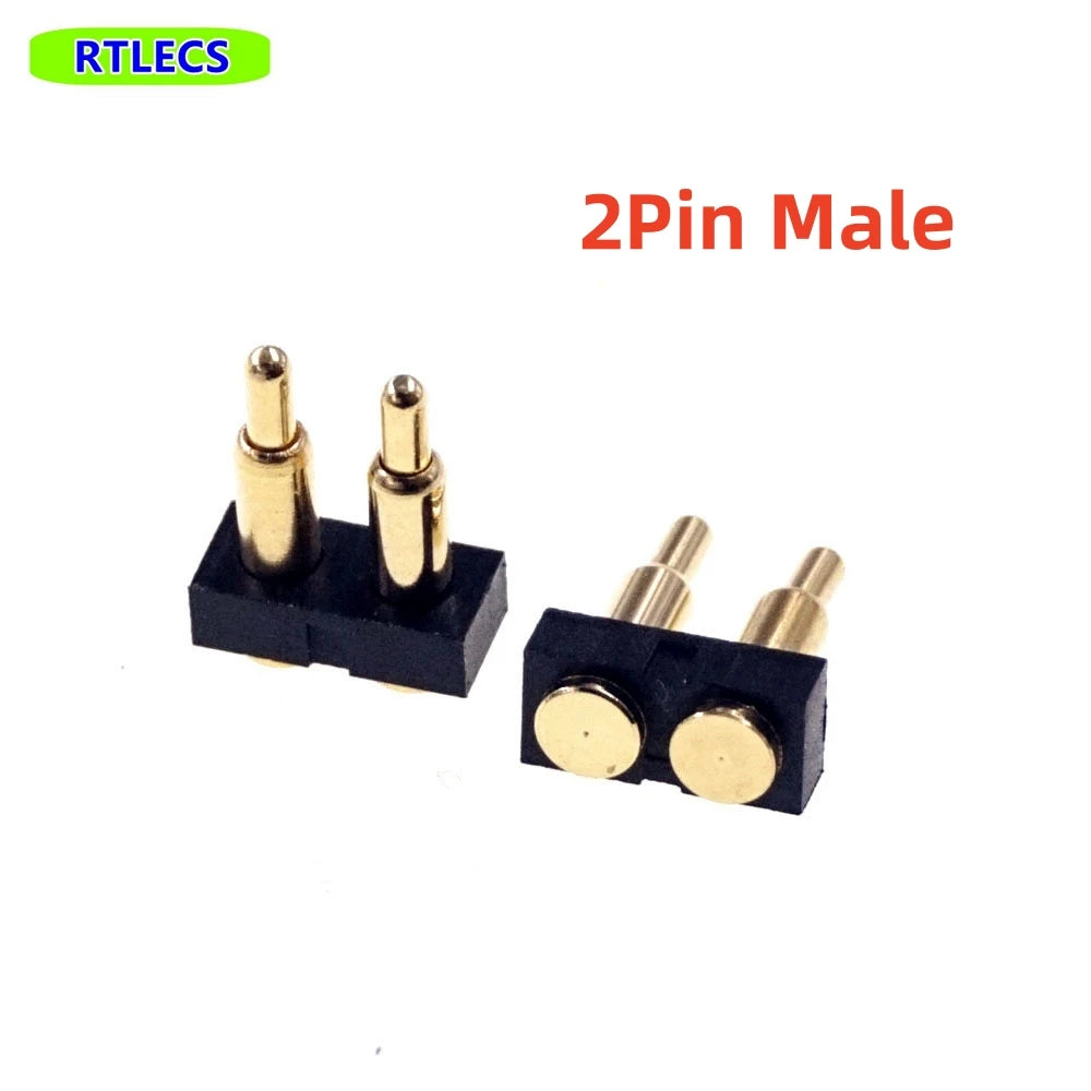 5 Pcs SMD Spring Loaded Pin Pogo Connector 2 3 4 5 6 7 8 10 Position Battery Contact 7.0mm Height 2.54 Grid Pad Modular Header