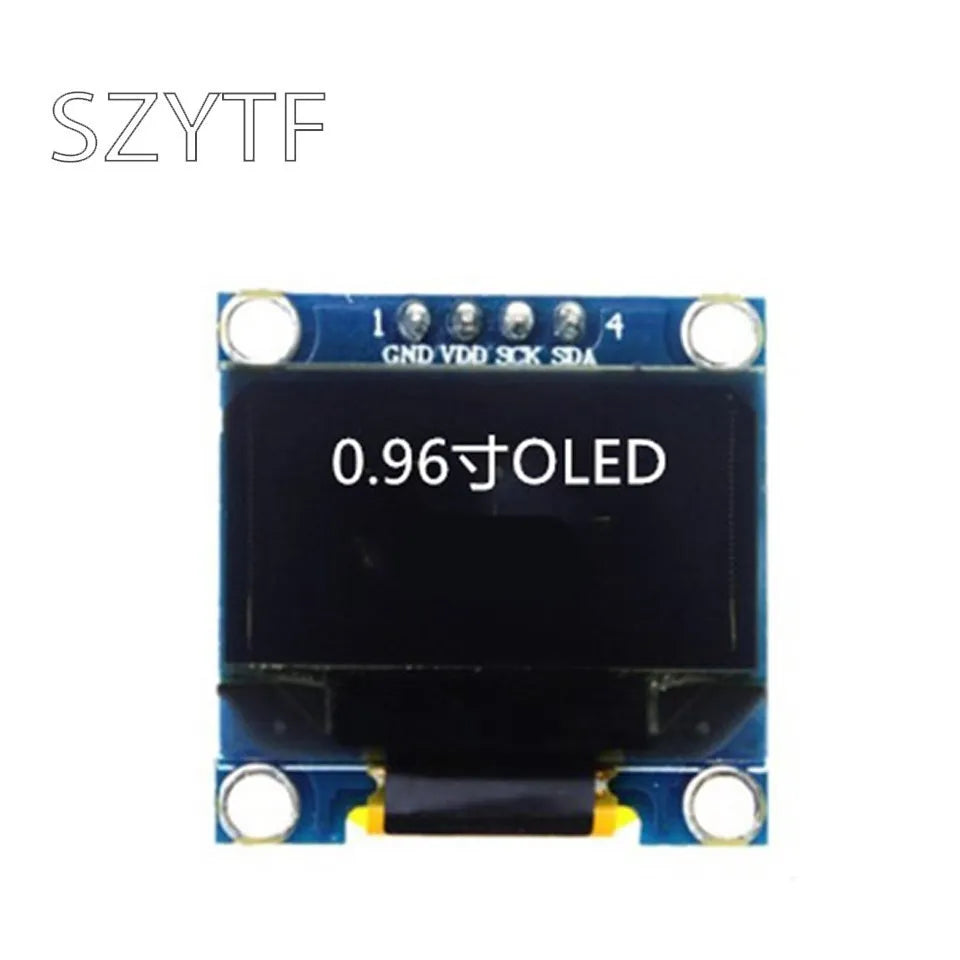 0.96 inch IIC Serial Yellow Blue White OLED Display Module 128X64 I2C SSD1306 12864 LCD GND VCC SCL SDA 0.96" for Arduino