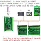 Arduino NANO V3.0 IO Board DC12V/24V RS485 8CH Relay 4-20mA 0-10V Analog Input Opto Isolated Simple PLC Timer Module
