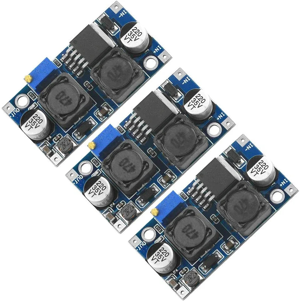 3pcs XL6009 DC-DC Step Up/Down Power Module Adjustable 4A Current for Solar Panels 400KHz 3.8-32V to 1.25V-35V