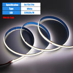 DC 5V/12V/24V COB LED Strip 3MM 5MM 8MM 320Leds/M High Density Flexible COB LED Tape Light For Cabinet Home Linear Lighting